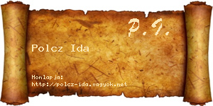 Polcz Ida névjegykártya